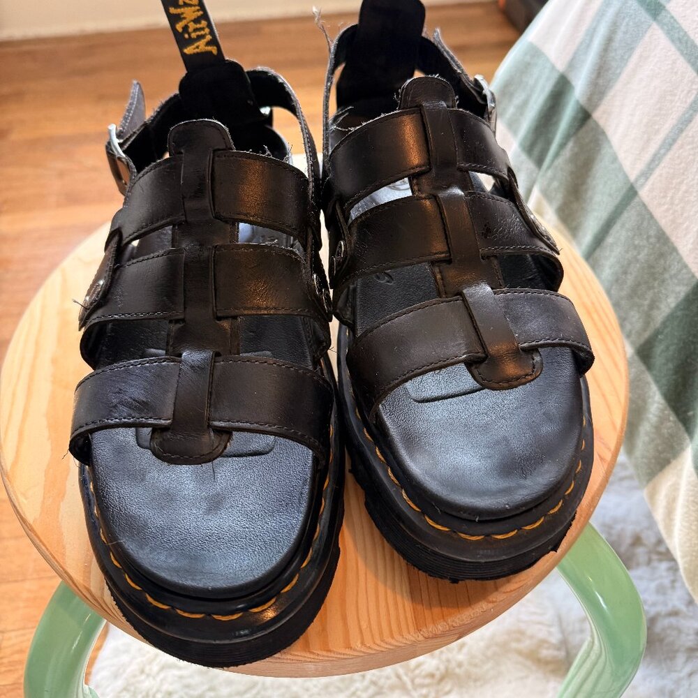 👢 Dr. Martens Blaire Fisherman Sandals - Black Leather 👢